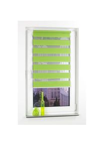 Liedeco , Doppelrollo »Klemmfix DUO-Rollo YOUNG COLOURS«, Lichtschutz, ohne Bohren , apfelgrün , 160 cm