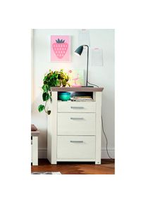 set one by Musterring , Highboard »york«, Typ 06, im Landhaus Stil , Pino Aurelio/ Eiche Nelson