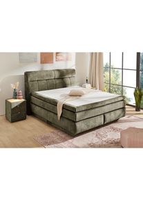 Jockenh&ouml;fer Jockenh&ouml;fer Gruppe, Boxspringbett &raquo;Queen, inklusive Strauraum/Bettkasten&laquo; 7-Zonen-TTFK-Matratze, KS-Topper, verschiedene H&auml;rtegrade w&auml;hlbar, gr&uuml;n 460/