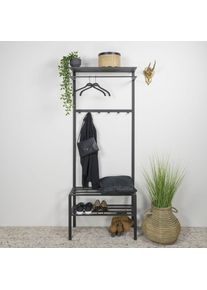 SPINDER DESIGN , Garderobenständer »Ivar«, Metall, Breite 70 cm , schwarz