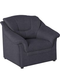 DOMO collection, Sessel &raquo;Mezia komfortabel und zeitlos, bequeme Armlehnen&laquo;, dunkelgrau, Korpus/Basismaterial: 92% Polyester, 8% Nylon. Sitzfl&auml;che: 92%