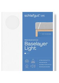 Schlafgut , Matratzenauflage »Baselayer Matratzenschutz Light«, mit Eckgummis , weiß