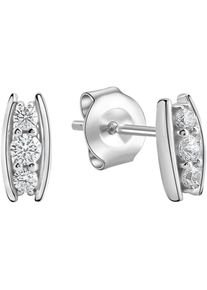 Firetti, Damen, Paar Ohrstecker &raquo;Schmuck Geschenk Silber 925 Ohrschmuck Ohrringe&laquo; mit Zirkonia (synth.), silberfarben-kristallwei&szlig; + kristallwei&szlig;, 