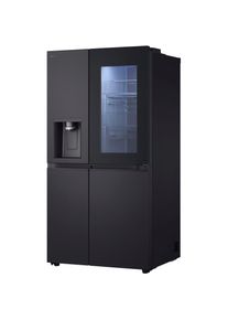 LG , Side-by-Side X-Serie »GSXE90EVAD«, großes Wein- und Flaschenregal , Essence Matte Black