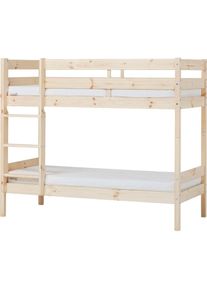 Hoppekids, Etagenbett &raquo;ECO Comfort Kinderbett 90x200 oder 70x160 aus Massivholz in 4 Farben&laquo; T&Uuml;V, FSC und Nordisches Umweltzeichen &ndash; wahlweise mit 