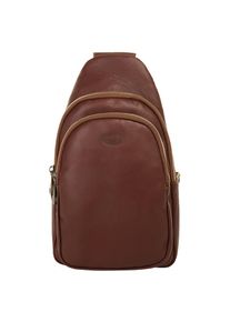 Pike Piké , Umhängetasche echt Leder, Made in Italy , braun