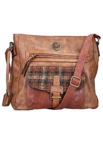 Rieker, Damen, Umh&auml;ngetasche Schultertasche Handtasche, braun, braun, Aus schickem Lederimitat