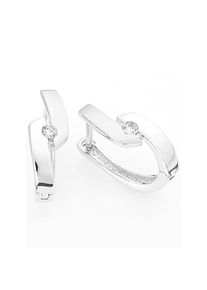 Lady , Damen , Paar Creolen , silber 925 , Verschlungener Creole