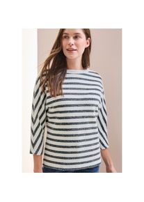 Cecil , Streifenpullover, mit Streifenmuster , universal blue , XXL (46) , XXL (46) , Langarmshirt von Cecil