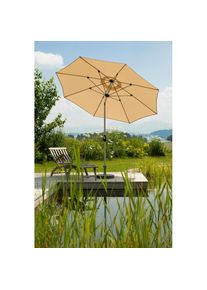 Schneider Schirme , Sonnenschirm &raquo;Venedig&laquo; ohne Schirmst&auml;nder , natur , Obermaterial: 100% Polyester