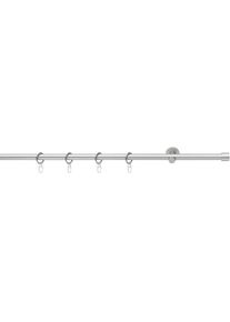 GOOD LIFE , Gardinenstange »CAP«, 1 läufig-läufig, Fixmaß, mit Ringen , chromfarben , L: 110 cm Ø 16 mm
