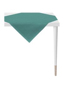 Apelt , Mitteldecke »Arizona, Uni-Basic«, (1 St.), Leinenoptik , petrol , B/L: 95 cm x 95 cm