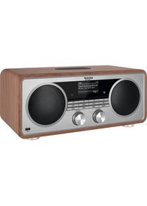 Technisat , Internet-Radio »DIGITRADIO 602«, (Bluetooth-WLAN Digitalradio (DAB+)-UKW mit RDS 70 W), Stereoanlage, CD-Player , Nussbaum/Silber