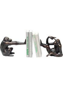 KARE Design , Buchstütze »Buchstütze Monkey (2/Set)« , schwarz