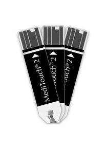 Medisana , Blutzucker-Teststreifen »MediTouch«, (Packung), zur Blutzuckerselbstbestimmung mit Blutzuckermessgerät Meditouch 2 , schwarz