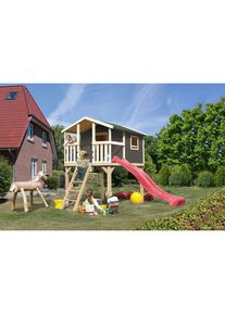 Konifera, Spielturm &raquo;Unfug&laquo; BxTxH: 198x244x309 cm, grau, Holzwerkstoff, grau