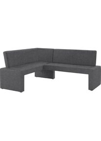 Home Affaire, Eckbank &raquo;Barcelona&laquo; In verschiedenen Stoffen und Farben, dunkelgrau (Capulet 4009), Holzwerkstoff, Massivholz, Polyester, B/H/T: 200 cm 