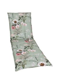 GO-DE , Liegenauflage 190x60 cm , salbei , Bezug Innen: 100% Polyester. Obermaterial: 100% Baumwolle. F&uuml;llung: 100% Polyurethan