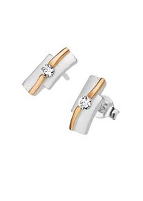 Lady , Damen , Paar Ohrstecker , silber vergoldet 925