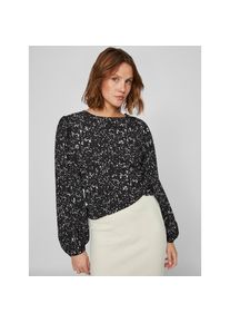 Vila , Blusenshirt »VIPEFFI DEW L/S TOP - NOOS« , Black Beauty AOP:DEW , M (38) , M (38) , Langarm für elegante und praktische Outfits in der...