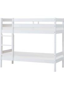 Hoppekids, Etagenbett &raquo;ECO Comfort Kinderbett 90x200 oder 70x160 aus Massivholz in 4 Farben&laquo; T&Uuml;V, FSC und Nordisches Umweltzeichen &ndash; wahlweise mit 