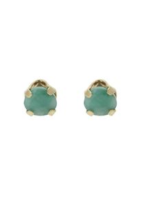 Firetti, Damen, Paar Ohrstecker &raquo;Schmuck Geschenk Gold 585 Ohrschmuck Farbstein Edelstein Smaragd&laquo; mit Smaragd, gelbgoldfarben-gr&uuml;n + gr&uuml;n, 