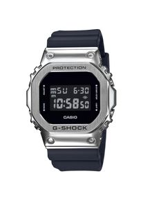 Casio G-SHOCK, Damen, Chronograph Quarzuhr, Armbanduhr, Herrenuhr, digital, automatischer Kalender, schwarz-silberfarben, schwarz-silberfarben, 