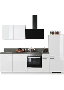 KOCHSTATION, K&uuml;chenzeile &raquo;KS-Scafa, vormontiert, mit h&ouml;henverstellbaren F&uuml;&szlig;en, vormontiert, mit&laquo; Soft-Close, wahl. mit E-Ger&auml;ten inkl. Geschirrsp&uuml;ler,