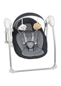 BABYGO, Babywippe &raquo;Dandly, anthracite&laquo; bis 9 kg elektrisch, mit Sound, anthrazit, Babywippe