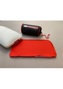 Hefel , Kissenbezug »Bezug für Reisekissen "Cool", Baumwoll-Jersey«, (1 St.) , rot , B/L: 45 cm x 25 cm