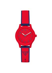 Guess , Quarzuhr »JESSE«, Armbanduhr, Kinderuhr, Mädchen, Junge, Geschenkidee, Silikonarmband , rot-dunkelblau , Auffällige Armbanduhr für Kinder