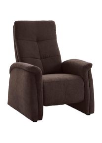 exxpo - sofa fashion , Sessel »Tivoli, Hochlehnsessel, Relaxsessel, Kinosessel, bequem«, (Set), mit Relaxfunktion, schmale Armlehnen , braun