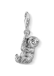Thomas Sabo , Juegendliche , Charm-Einhänger »Faultier, 1812-643-11« mit Zirkonia (synth.) , silberfarben-schwarz + schwarz , Einzigartiger...