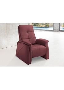 exxpo - sofa fashion , Sessel »Tivoli, Hochlehnsessel, Relaxsessel, Kinosessel, bequem«, (Set), mit Relaxfunktion, schmale Armlehnen , bordeaux