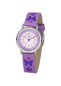 Atrium , Jungen , Quarzuhr Armbanduhr, Kinderuhr, Mädchenuhr, Lernuhr, Geschenkidee, Schulanfang , lila-blau , Bezaubernde Kinderarmbanduhr