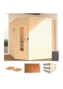 Weka, Sauna &raquo;Varberg 3&laquo; ohne Ofen, natur, ohne Ofen, natur