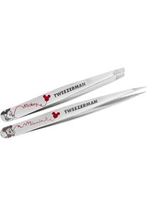 Tweezerman , Pinzette »Forever in Love Petite Tweezer Set«, Petite Pinzetten Set , silberfarben , Handgeschliffene Spitzen für exakte Haarentfernung.