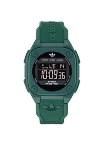 adidas originals, Damen, Chronograph &raquo;CITY TECH FOUR&laquo; Quarzuhr, Armbanduhr, Herrenuhr, Damenuhr, Datum, Stoppfunktion, digital, dunkelgr&uuml;n, dunkelgr&uuml;n