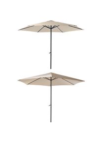 Garden Pleasure , Sonnenschirm &Oslash; 300 cm, creme , creme , Bezug: 100% Polyester