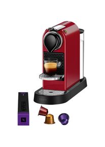 Nespresso , Kapselmaschine »XN7415 New CitiZ von Krups«, Wassertank: 1 L, inkl. Willkommenspaket mit 7 Kapseln , rot