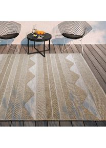 Villeroy & Boch Villeroy & Boch, Teppich &raquo;Elisabeth&laquo; rechteckig 8 mm H&ouml;he In-& Outdoor, Flachgewebe, wetterfest, Terrasse, Balkon, natur, modern, hellbraun, 