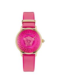 Versace , Quarzuhr »MEDUSA ALCHEMY«, Armbanduhr, Damenuhr, Saphirglas, Swiss Made, Leuchtzeiger , pink , Attraktive Damenarmbanduhr
