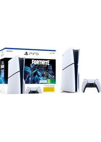 Playstation 5 , Spielekonsole »Disk Edition (Slim) – Fortnite Cobalt Star Bundle« , weiß/schwarz , Mit dem integrierten, 1 TB großen SSD-Speicher...