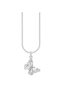 Thomas Sabo , Kette mit Anhänger »Schmetterling-Anhänger, KE2223-001-21-L45V« , silberfarben , 45 , Kette mit Schmetterling-Anhänger