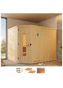 Weka, Sauna &raquo;Varberg 4&laquo; ohne Ofen, natur, ohne Ofen, natur