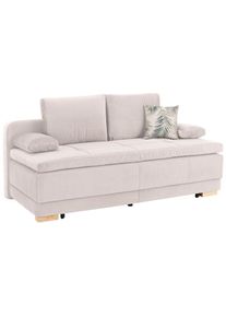 Inosign , Schlafsofa »Berlin«, Dauerschläfer mit Boxspringfederung, Bettfunktion und Bettkasten , beige