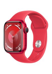 Apple , Smartwatch »Watch Series 9 Aluminium«, (4,1 cm / 1,69 Zoll), Watch OS 10, Sport Band , Rot/Rot