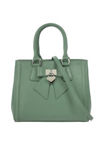 CLUTY , Henkeltasche echt Leder, Made in Italy , grün