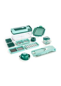 Genius , Zerkleinerer »Nicer Dicer Fusion«, 13-tlg., 2500 ml Auffangbehälter , dunkelgrün
