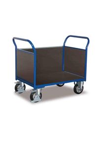 Cordes Carro de Plataforma con Tres Paredes 1000 kg + EasySTOP